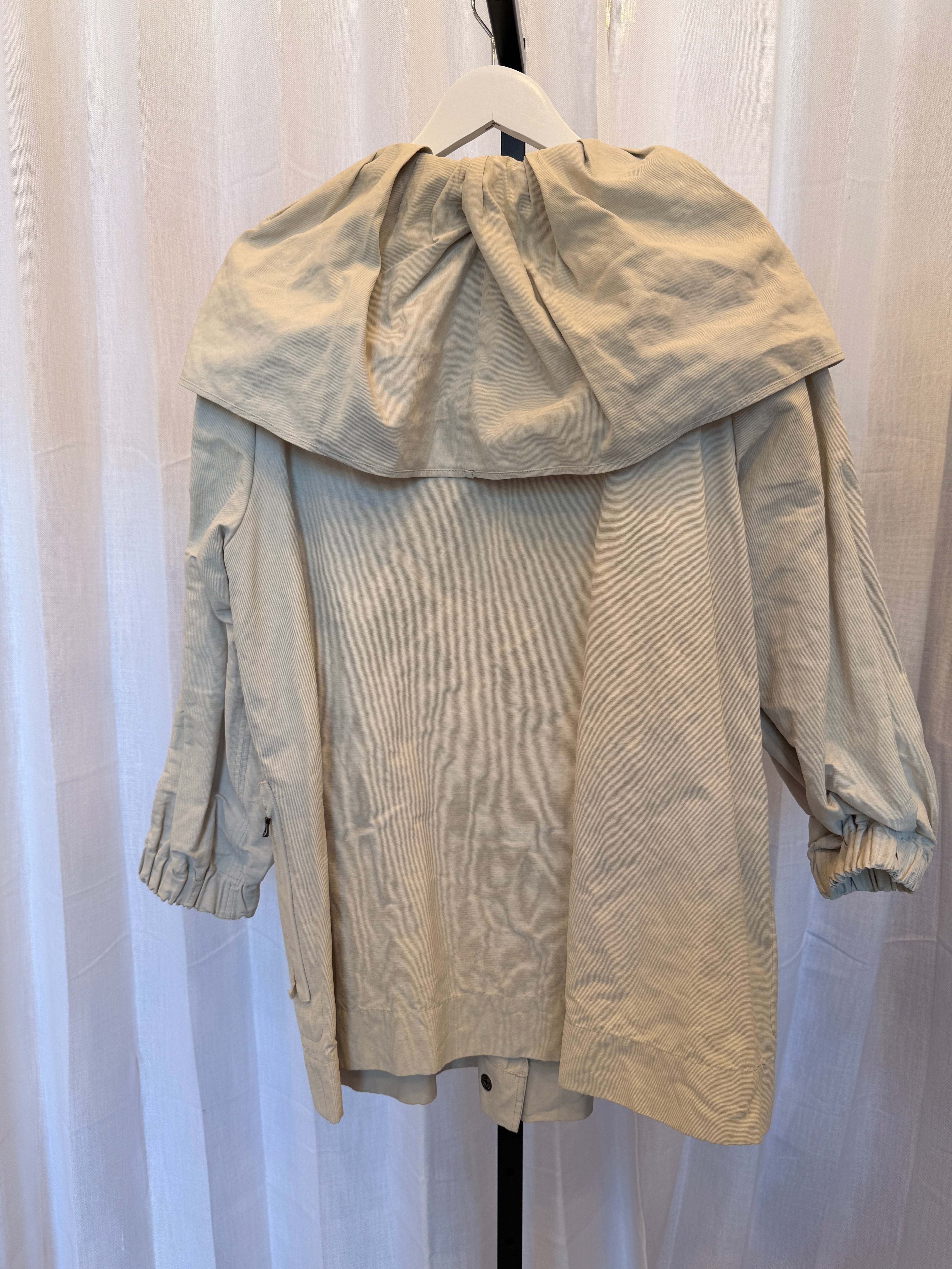 Draped Collar Lightweight Coat
