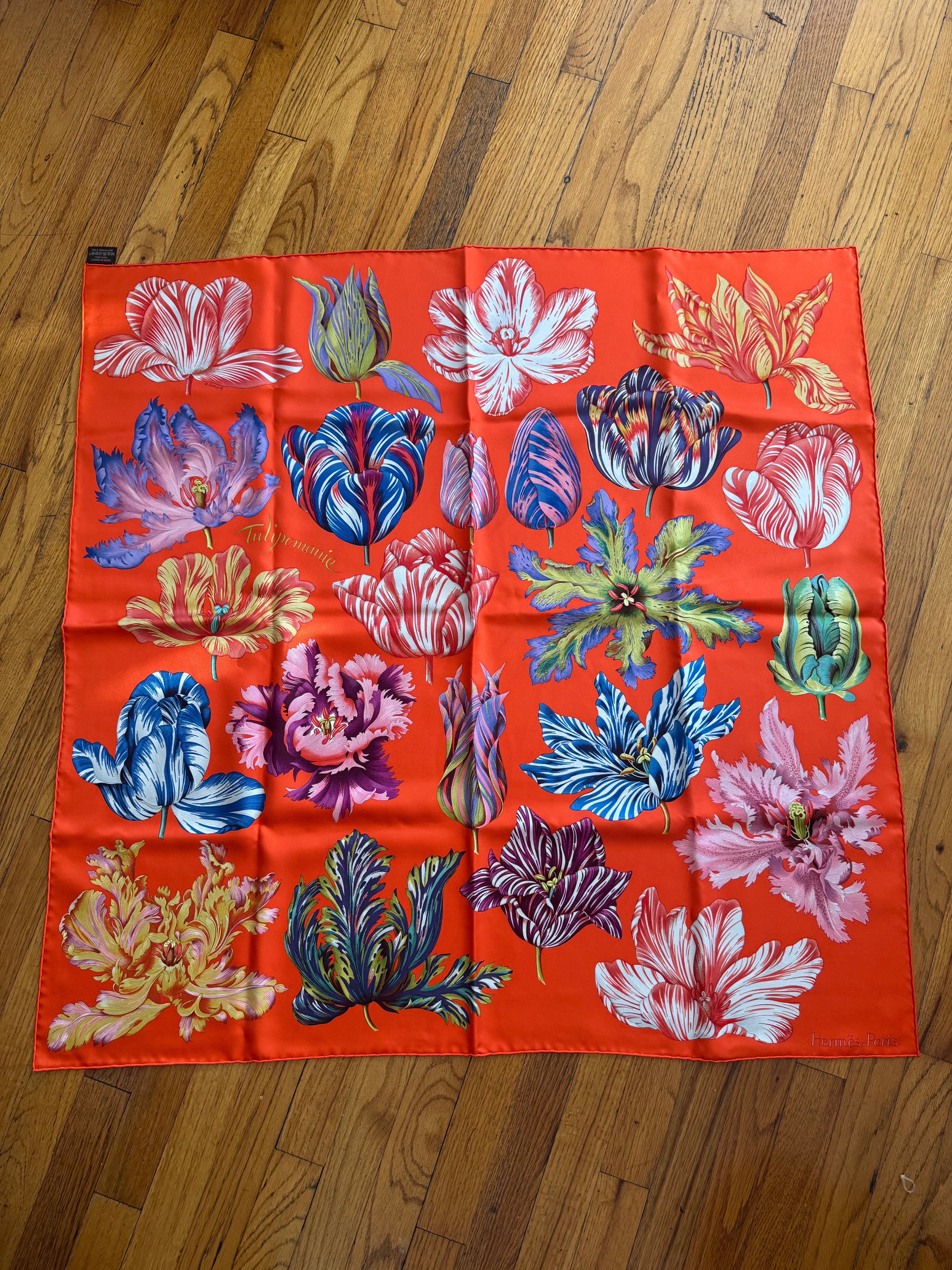 “Tulipomanie” Silk Scarf