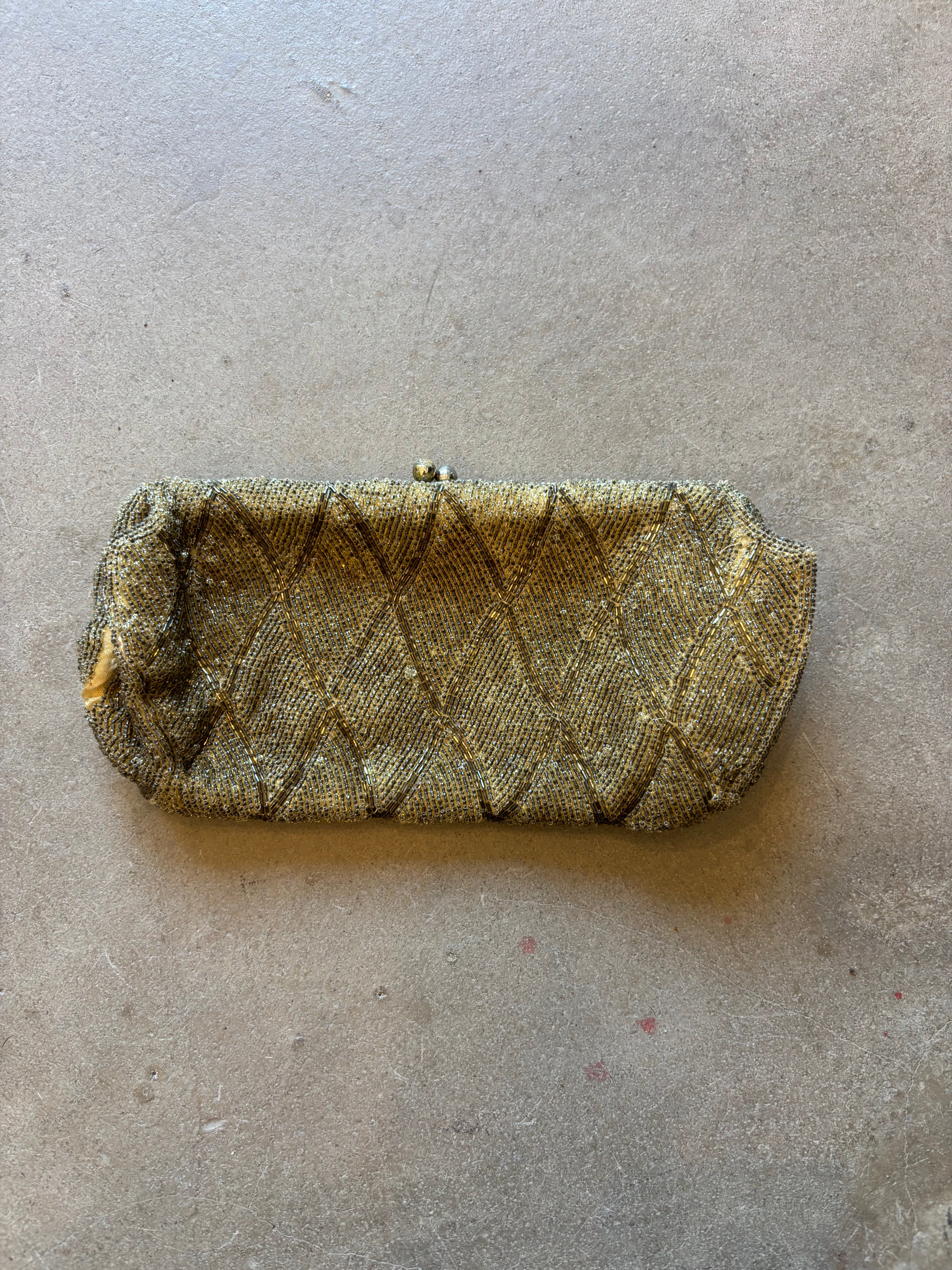 Antique Beaded Clutch