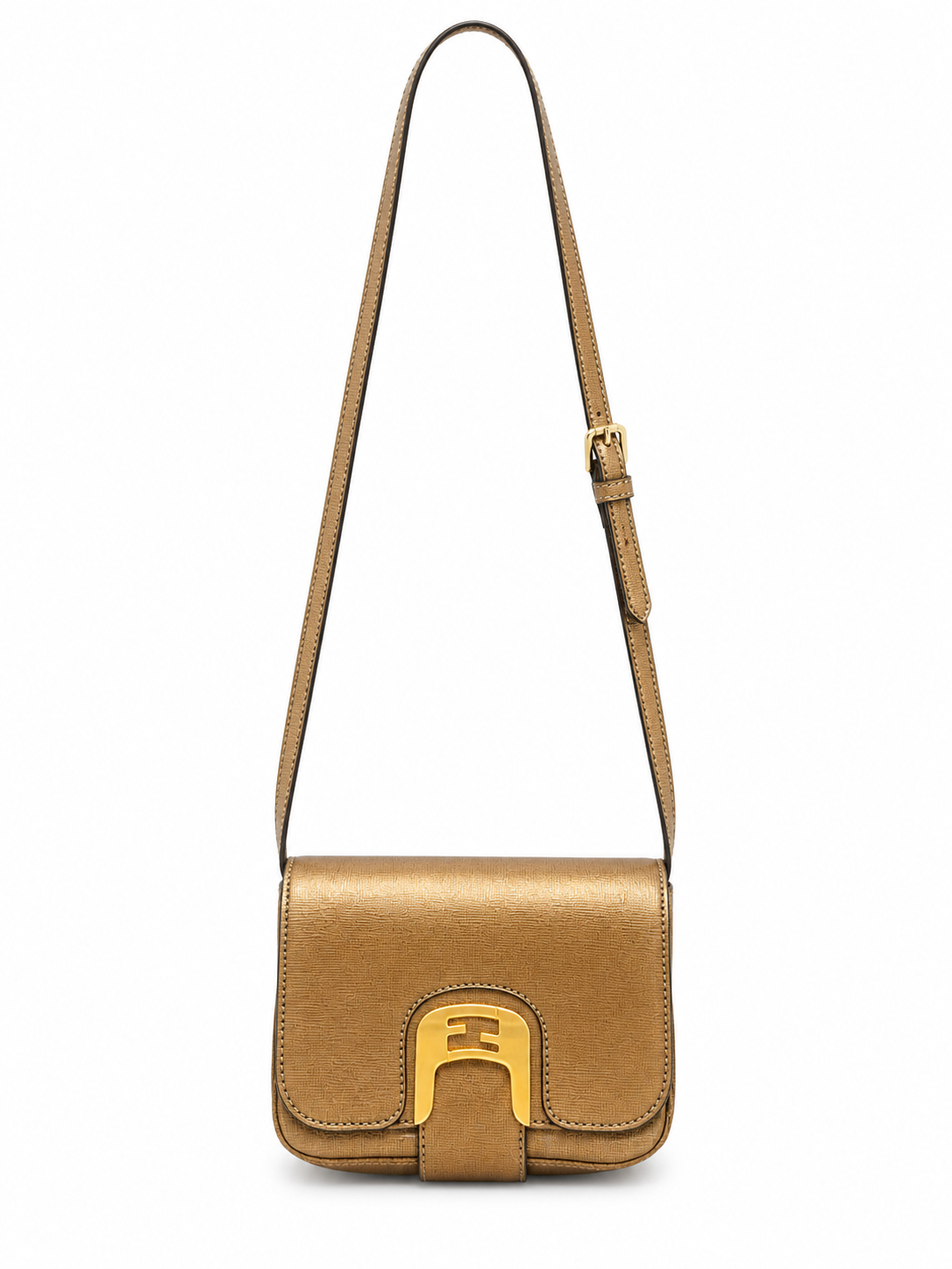 Bronze Purse with Gold Clasp