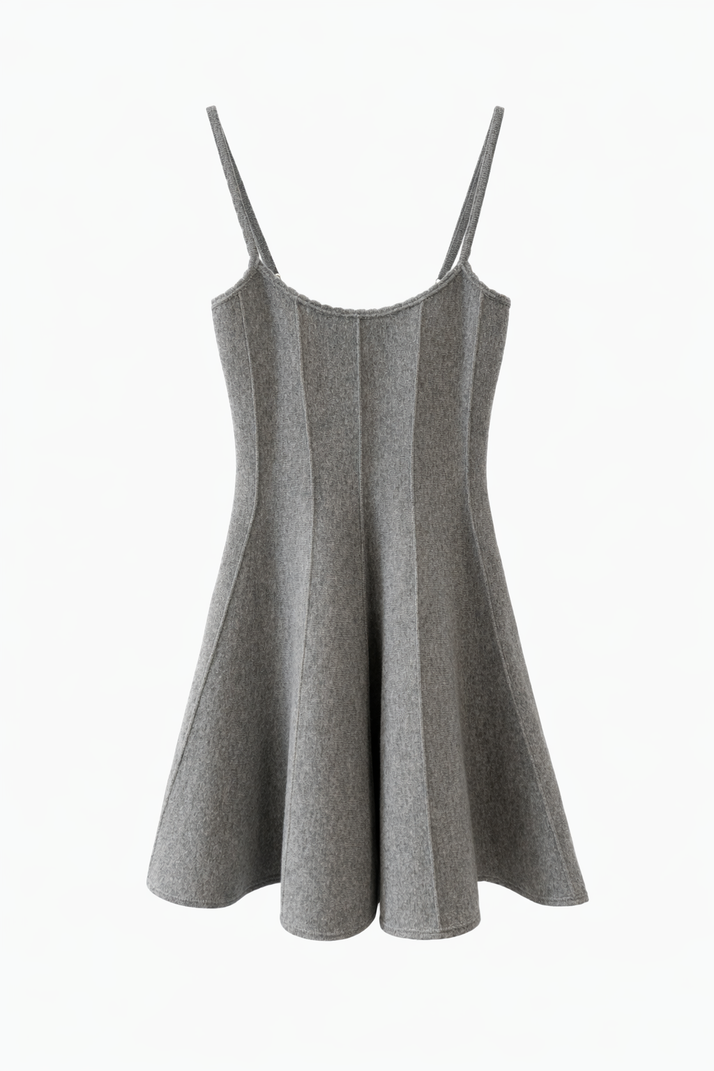 Gray Knit Corset Dress