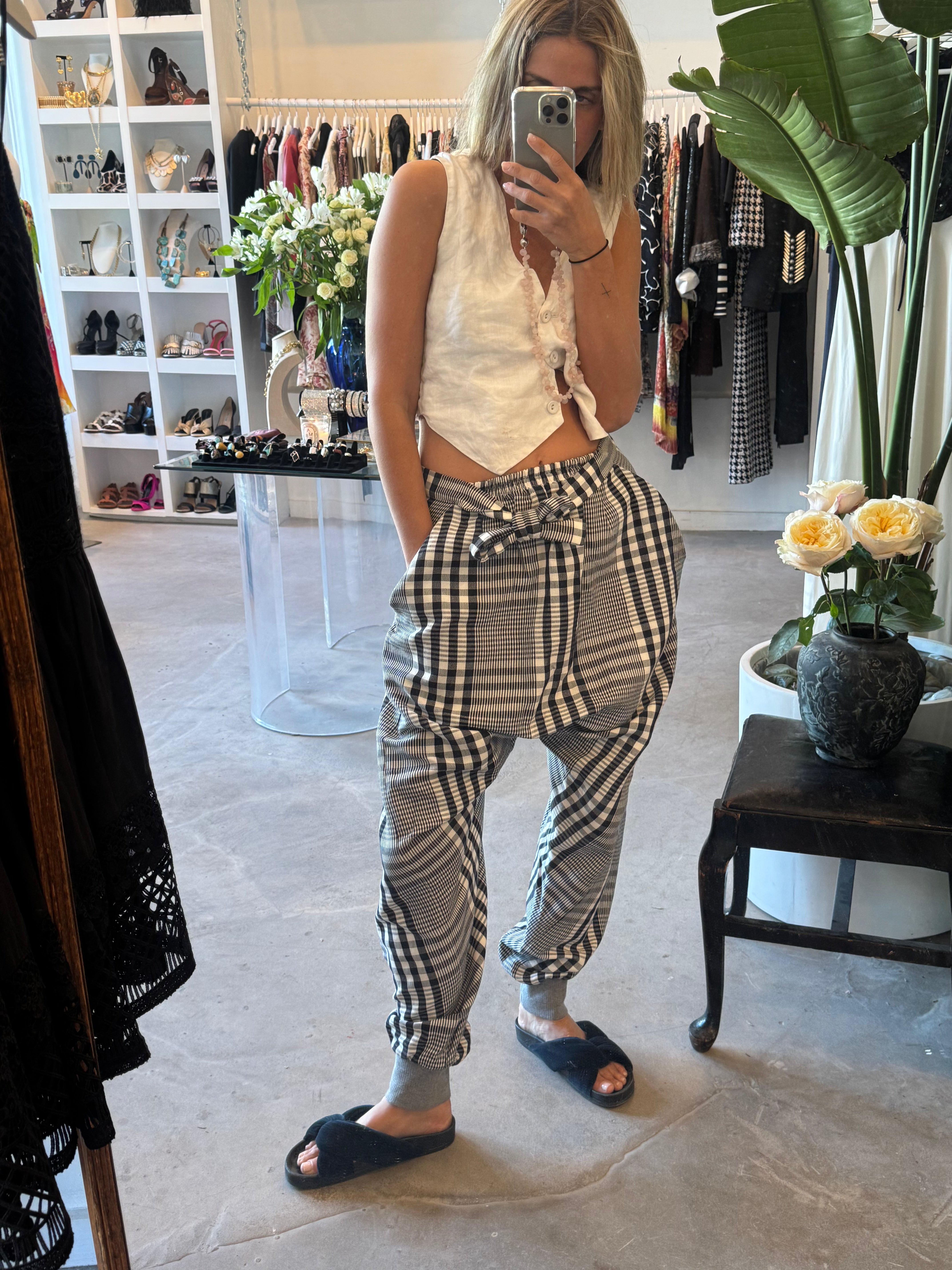 Checkered Pants