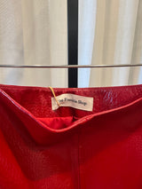 Red Pleather Skirt