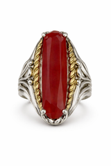 Silver & Carnelian Ring