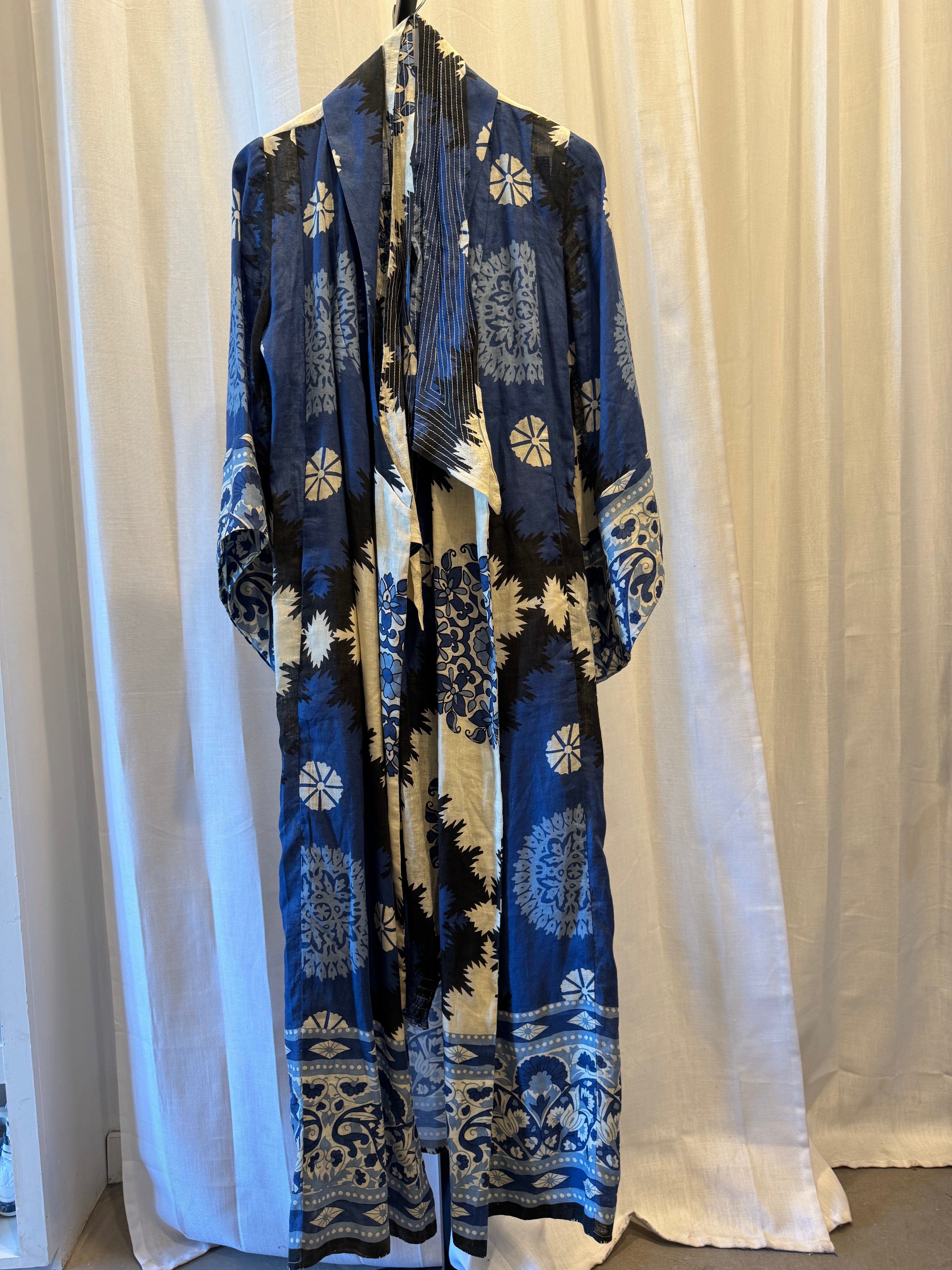 Printed Duster and Pant Set