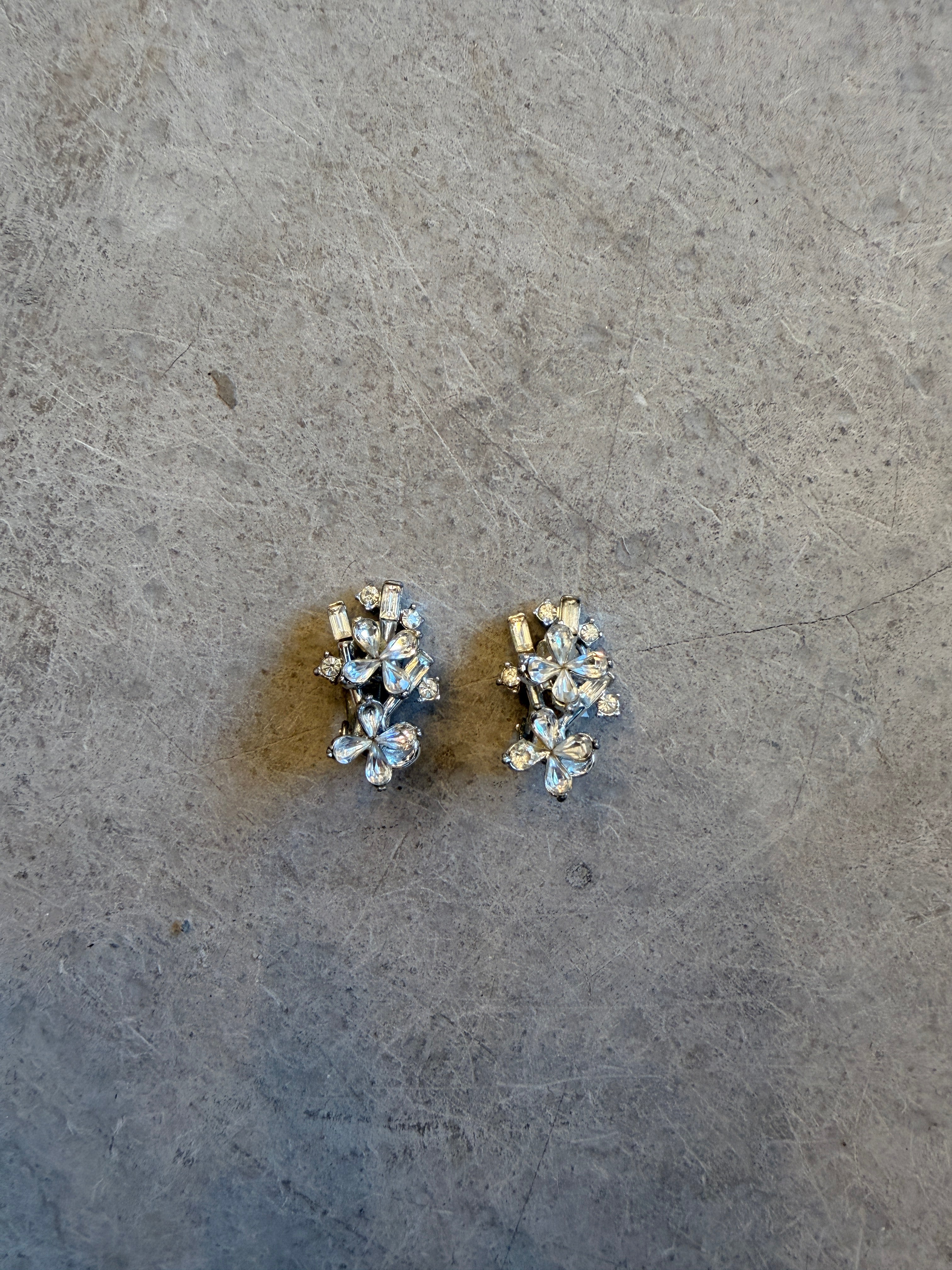 Flower Diamanté Earrings