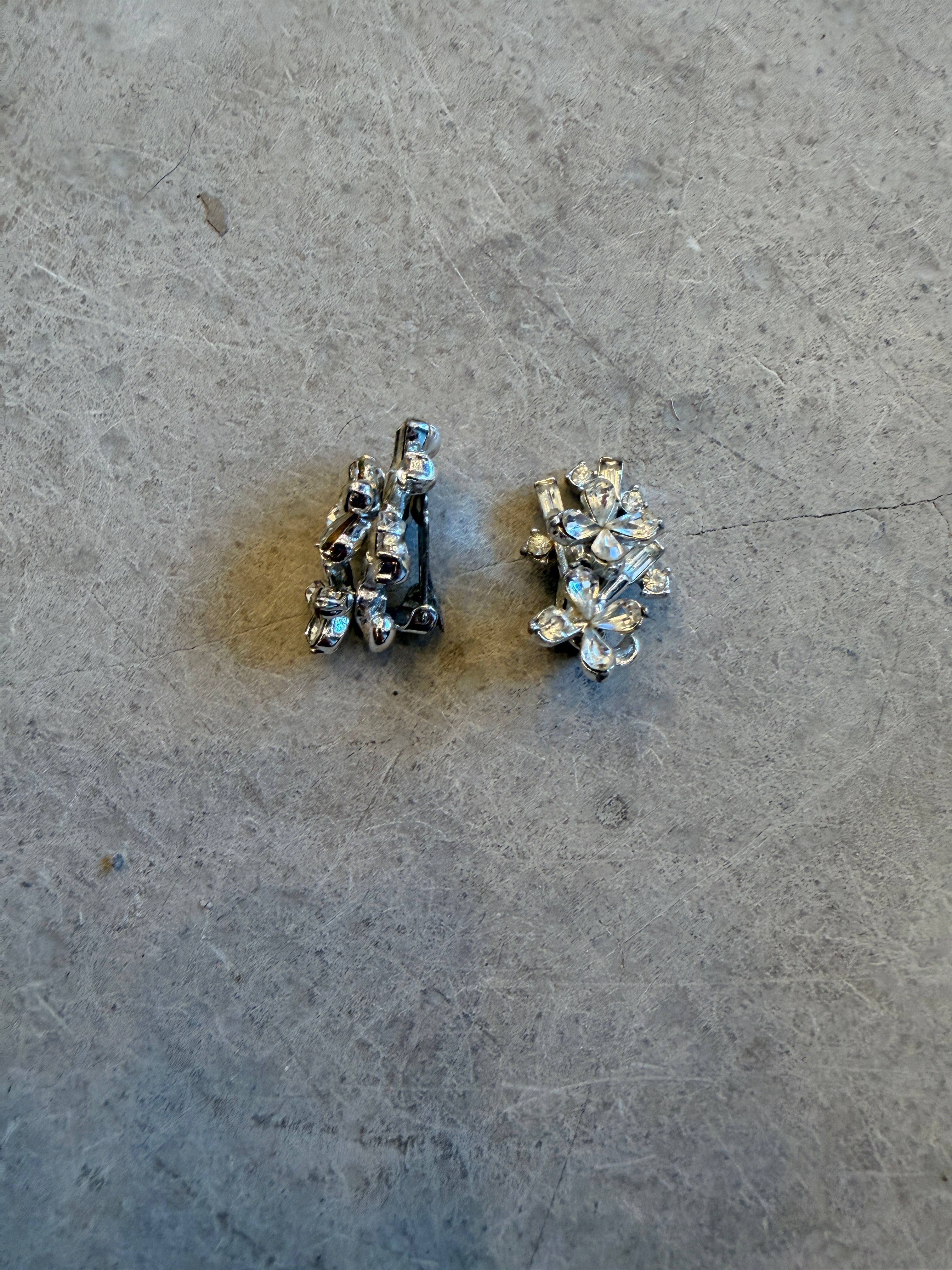 Flower Diamanté Earrings