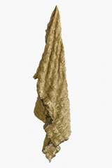 Oversized Rouched Gold Scarf