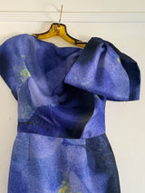 Blue Floral dress Fall 2011