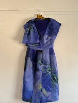 Blue Floral dress Fall 2011