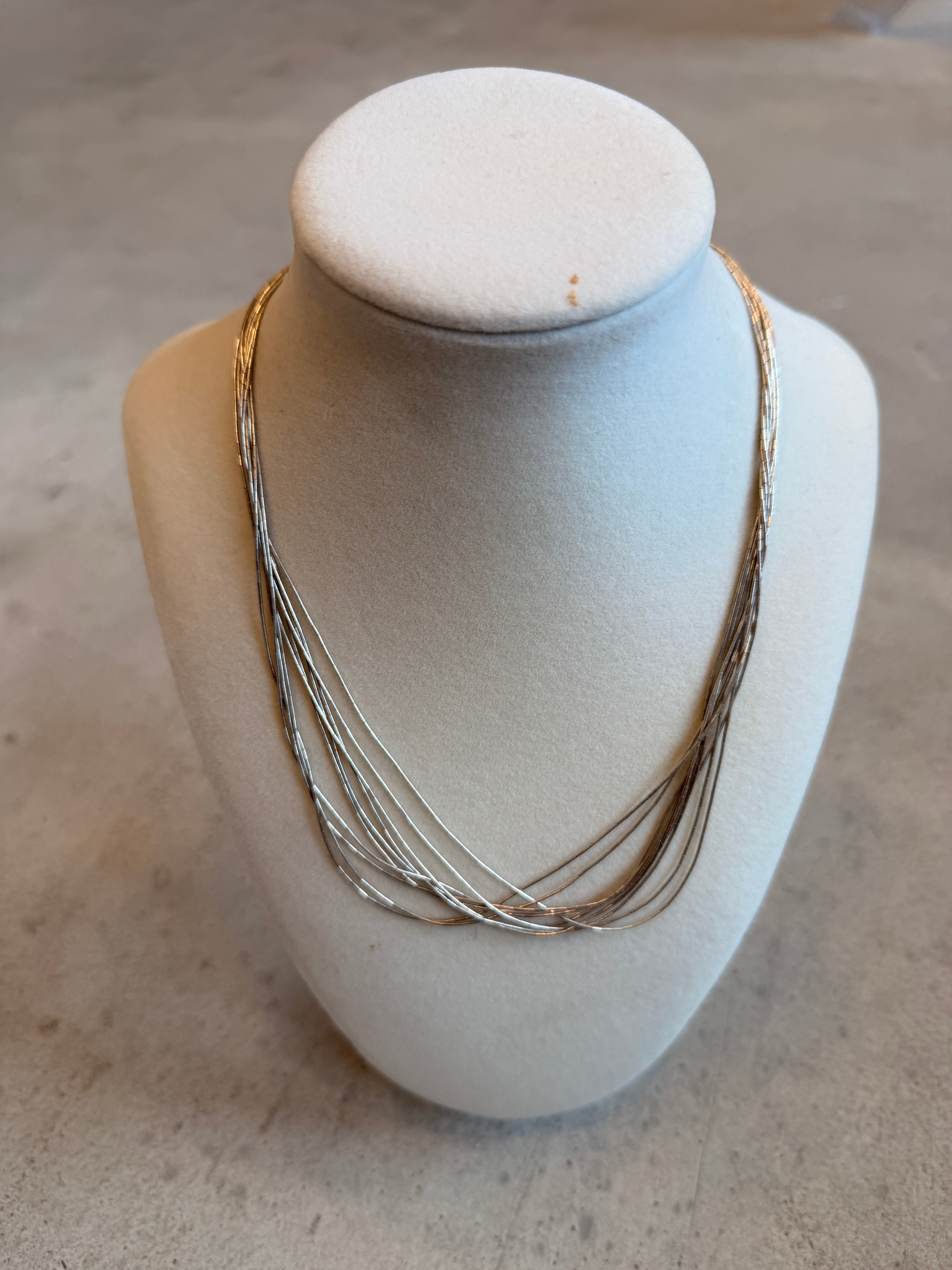 Dainty Beaded String Necklace