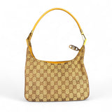 Vintage Canvas and Leather Shoulder Bag