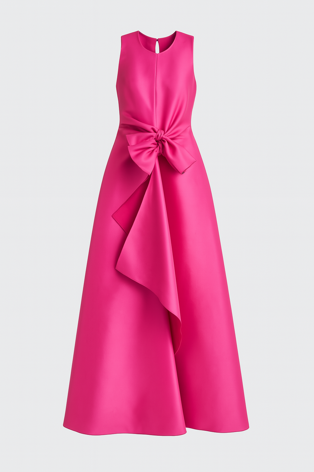 Fuchsia Gown with Bows