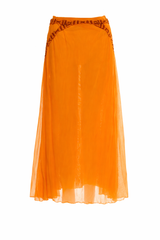 Orange Mesh Skirt