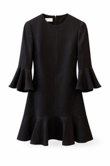 Bell Sleeve Shift Mini Dress