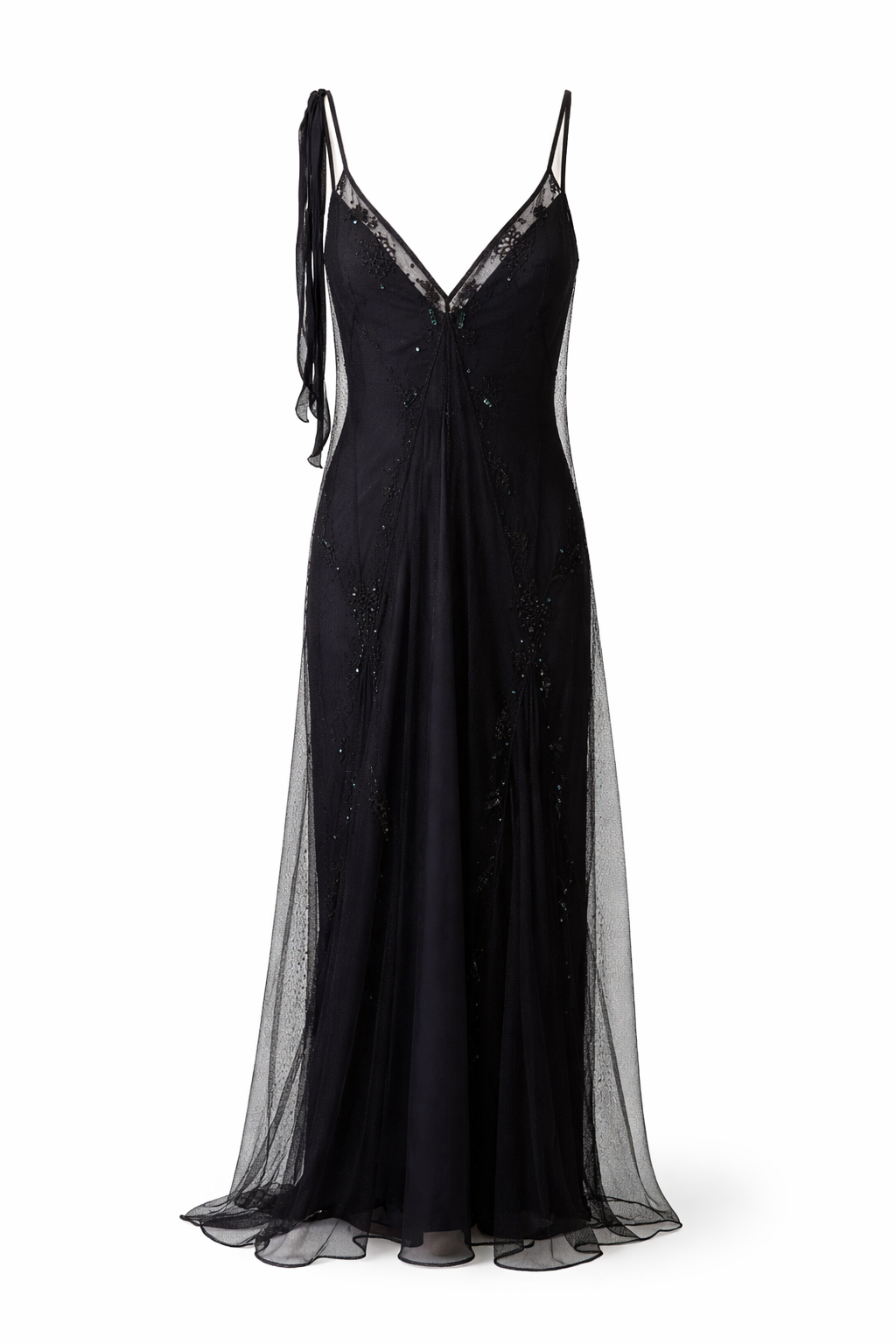 Sheer Overlay Dress