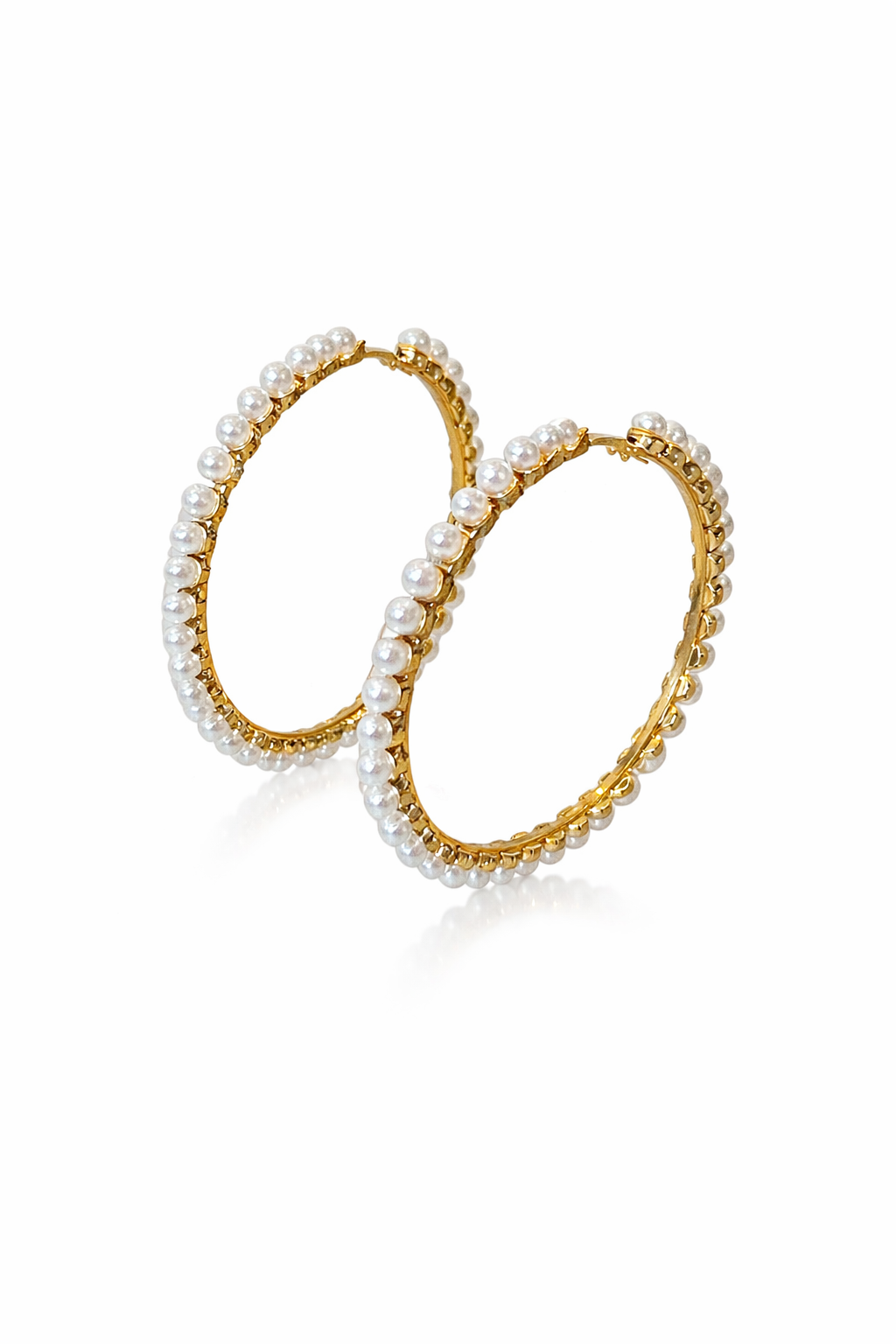 Pearl Hoop Earrings