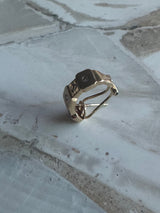 Single 14 Karat Gold Daimond Love Earring