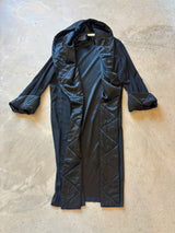 Vintage Black Silk Coat