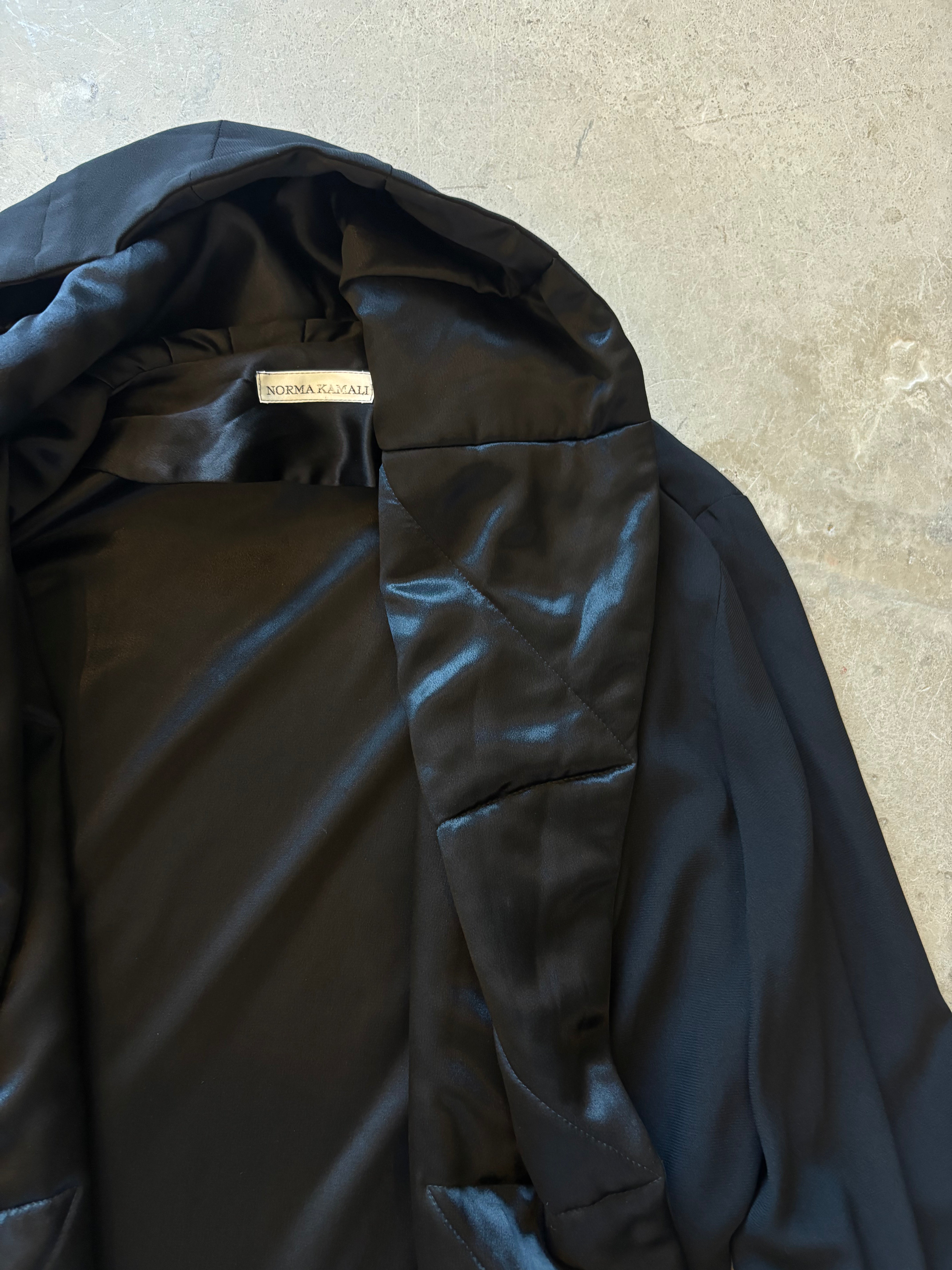 Vintage Black Silk Coat