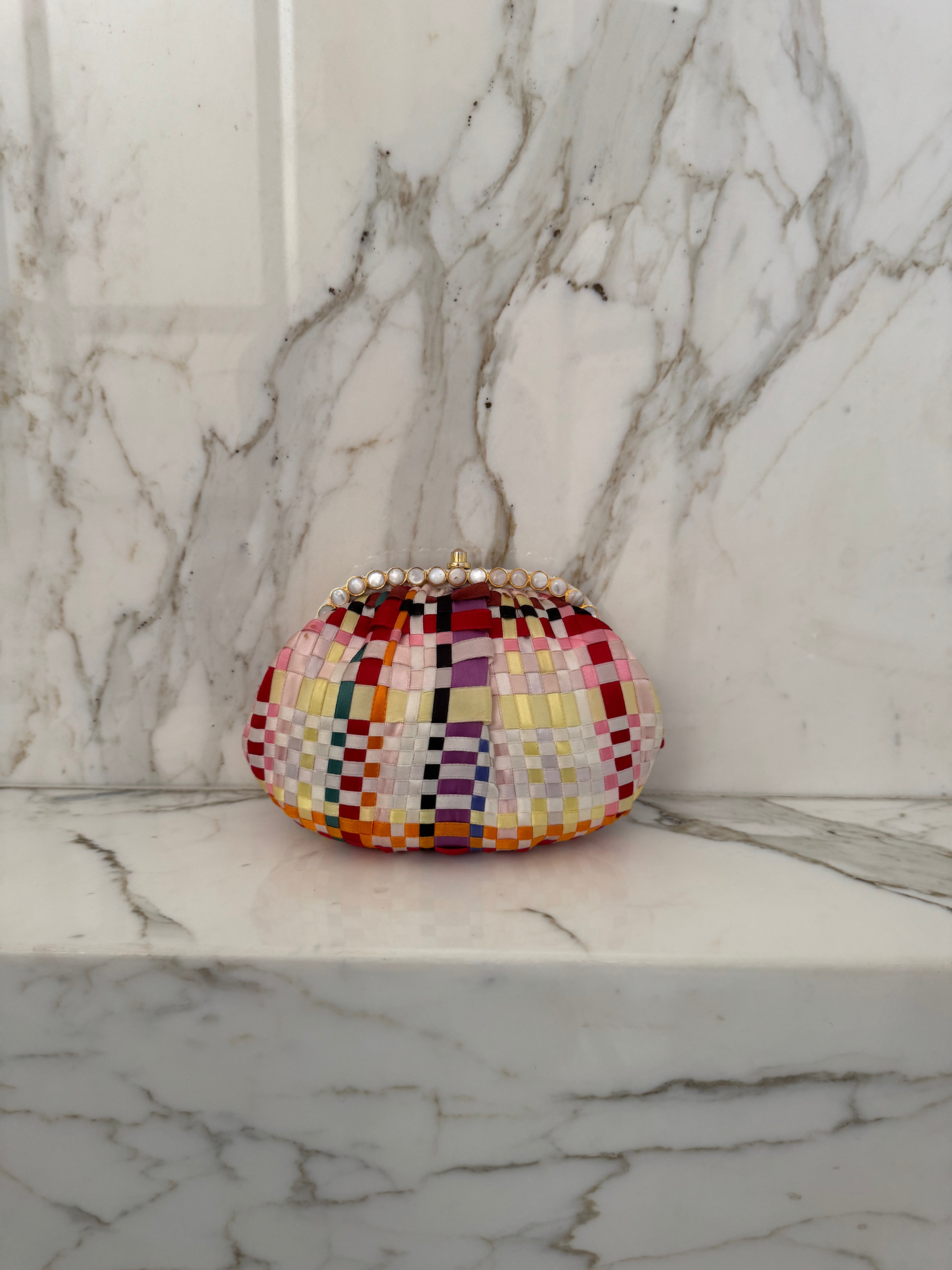 Couture Satin Ribbon Minaudière