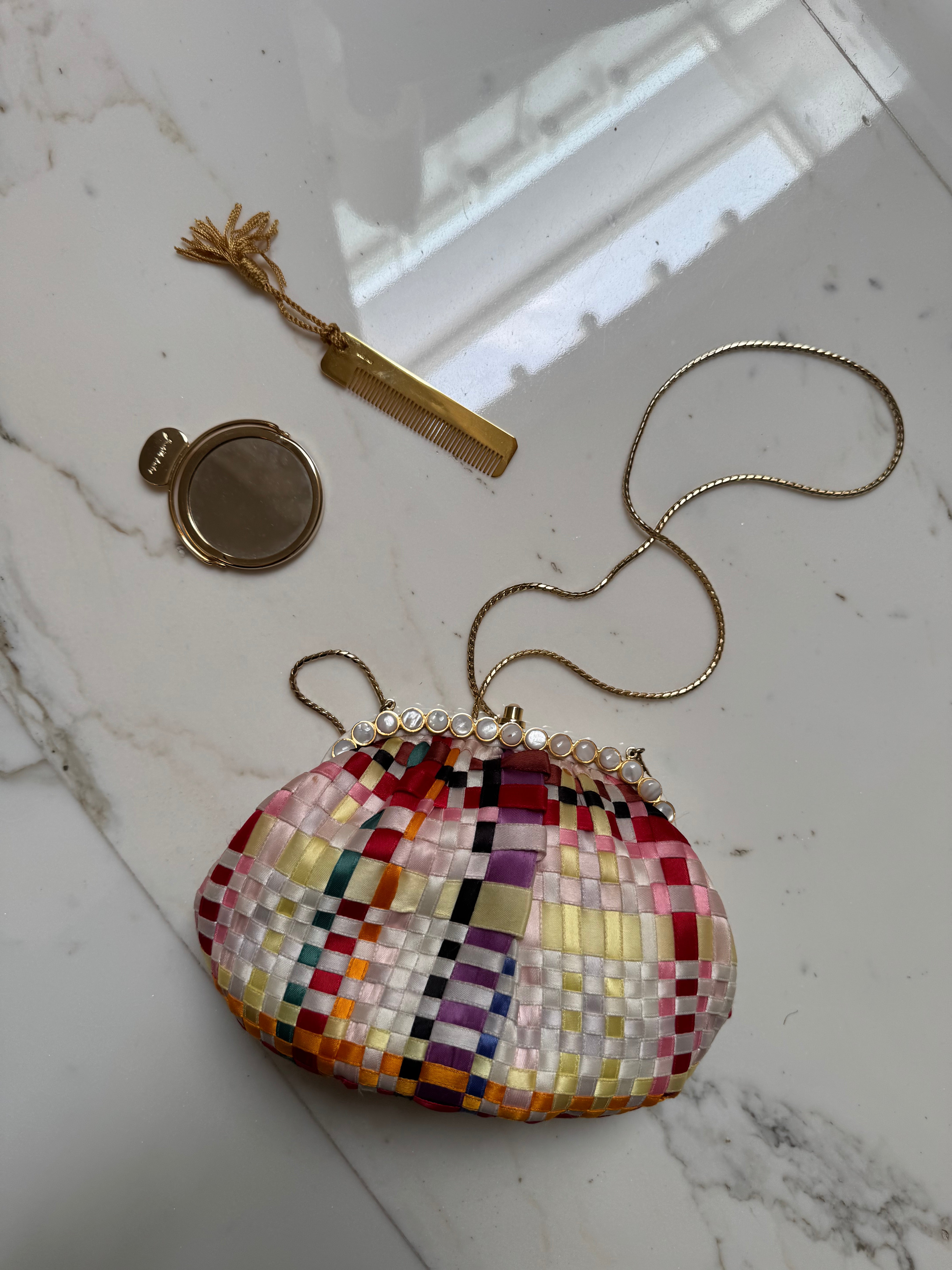 Couture Satin Ribbon Minaudière