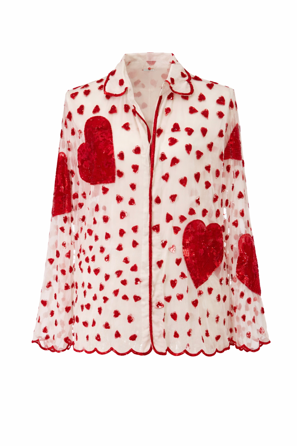 Heart Sequin Shirt