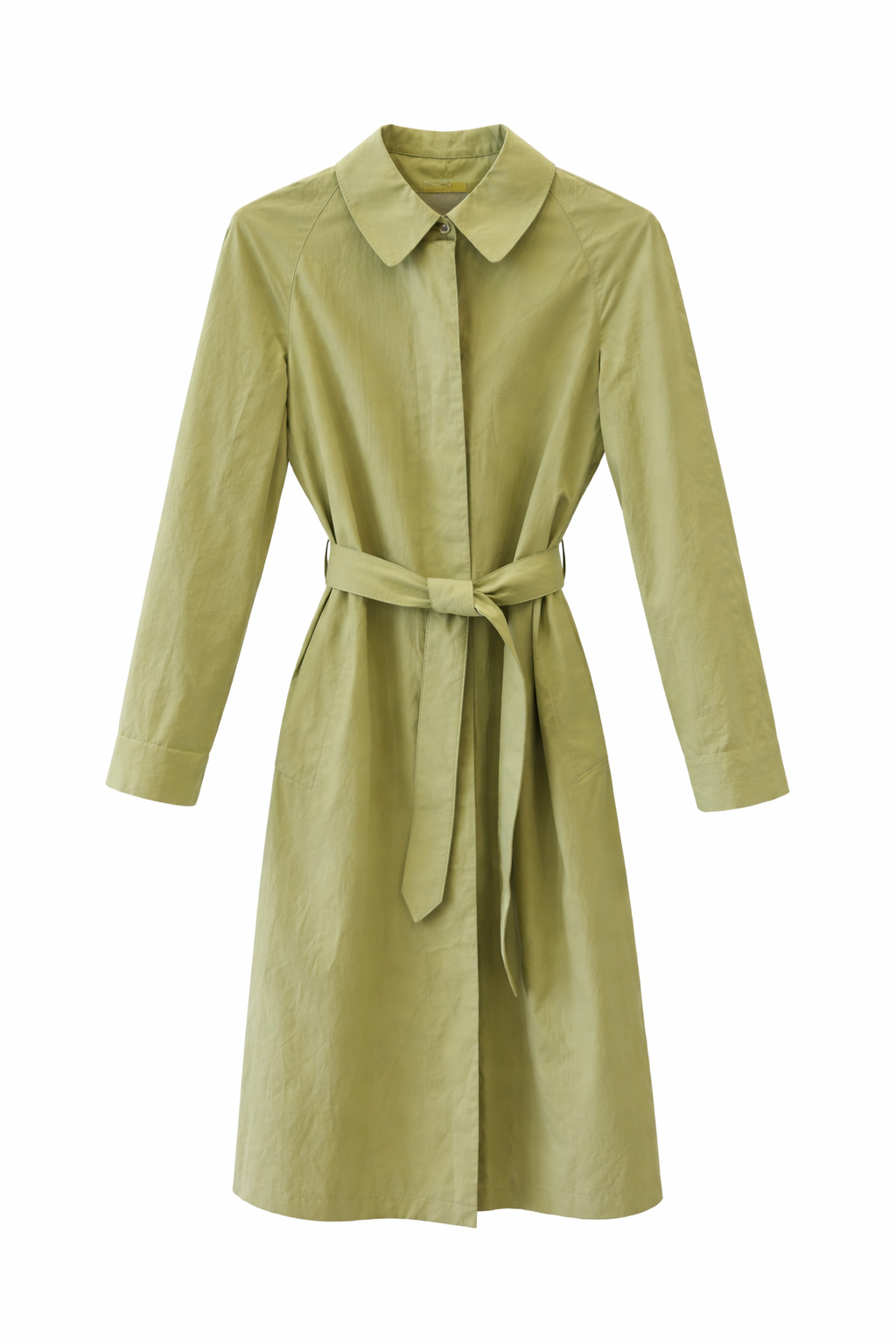 Vintage 90s Light Green Trench