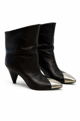 Silver Toe Boots