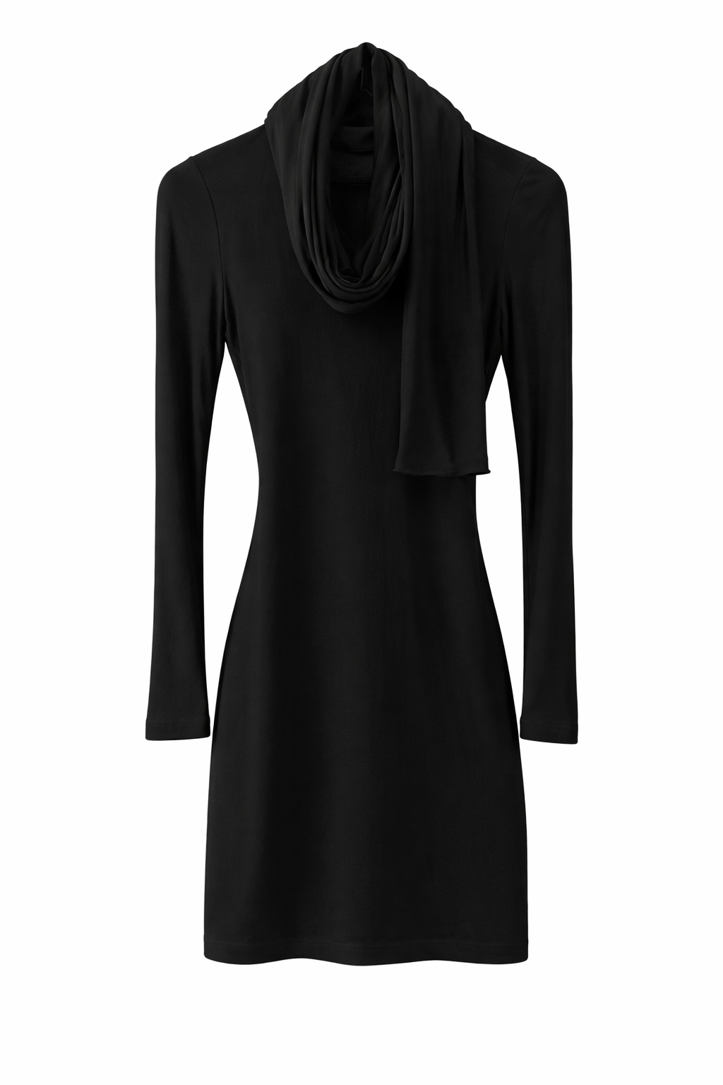 Black Draped Dress
