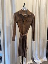 Suede jacket Fringed belt