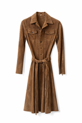 Suede jacket Fringed belt