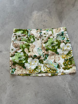 Floral Print Denim mini