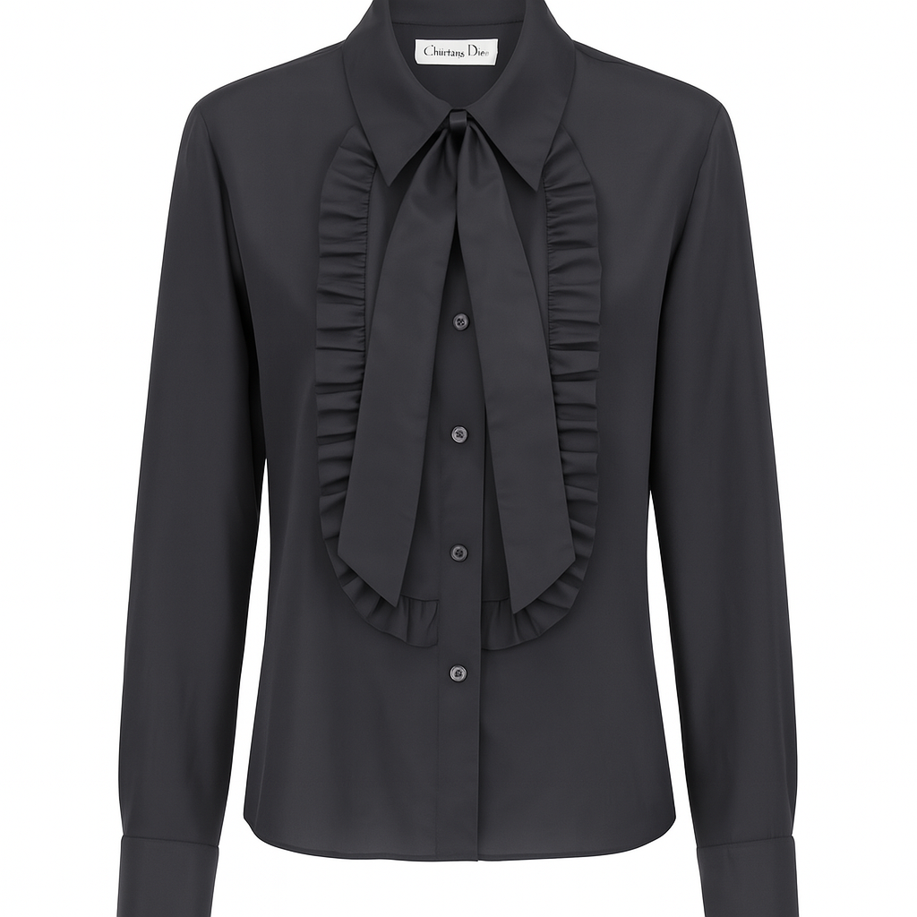 Black Shirt with neck Tie