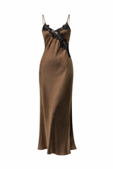 Brown Silk Vintage Dress