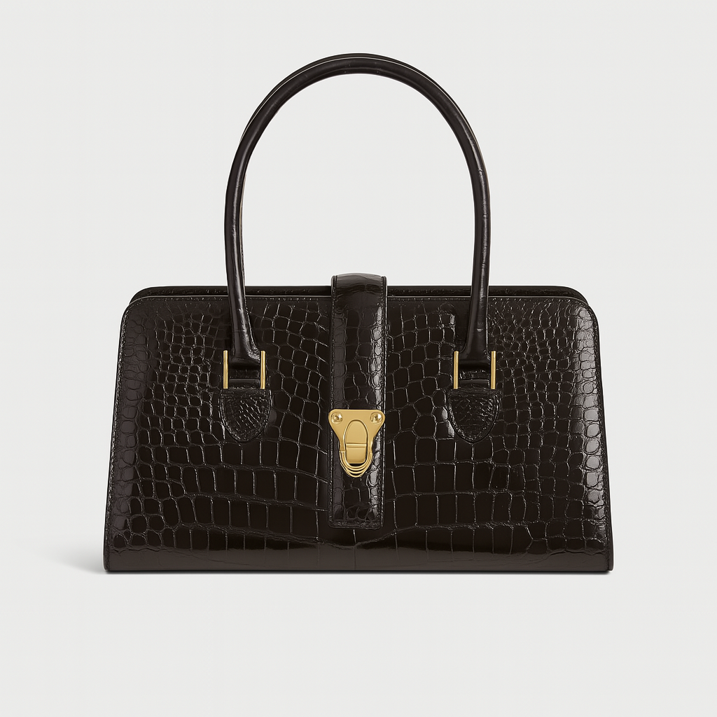 Black Crocodile Bag