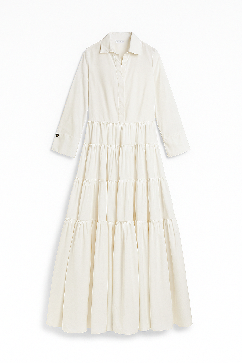 White Taffeta Gown