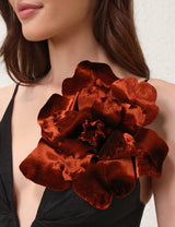 Velvet Flower Brooch