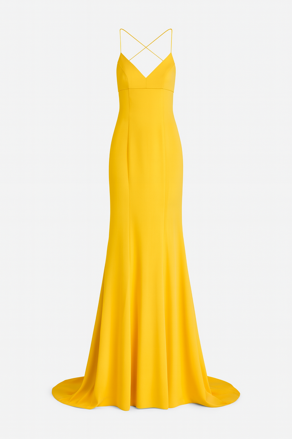 Yellow gown Couture