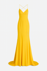 Yellow gown Couture