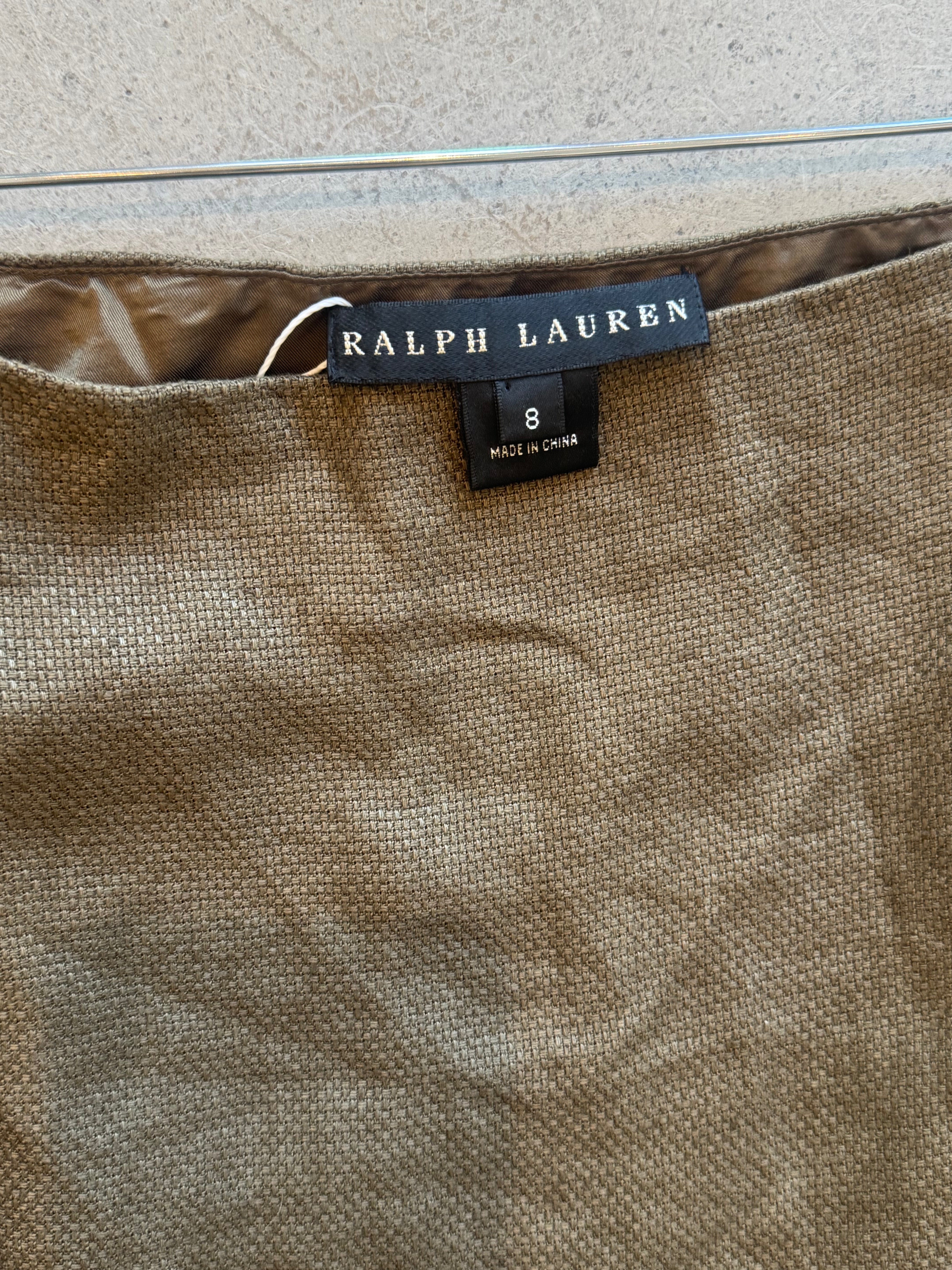 Skirt with Leather Detail