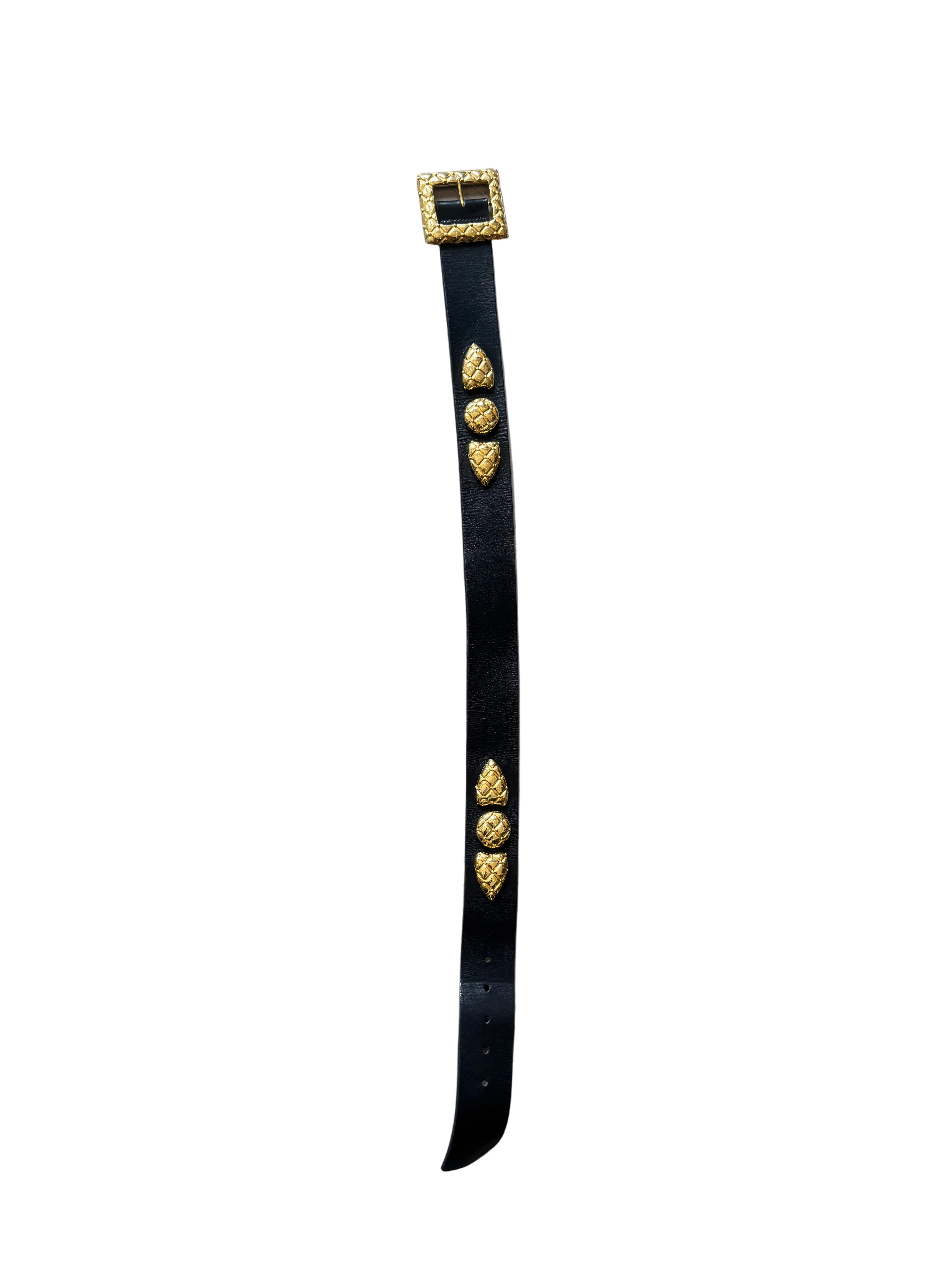 Black and Gold Waist Belt