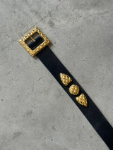 Black and Gold Waist Belt