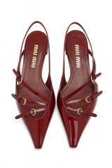 Burgundy Patent Leather Shoe 39.5