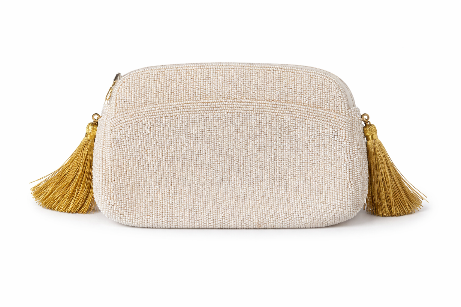 Vintage Beaded Bag with Tassels