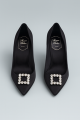 Black Satin with Rhinestone Buckle (39)