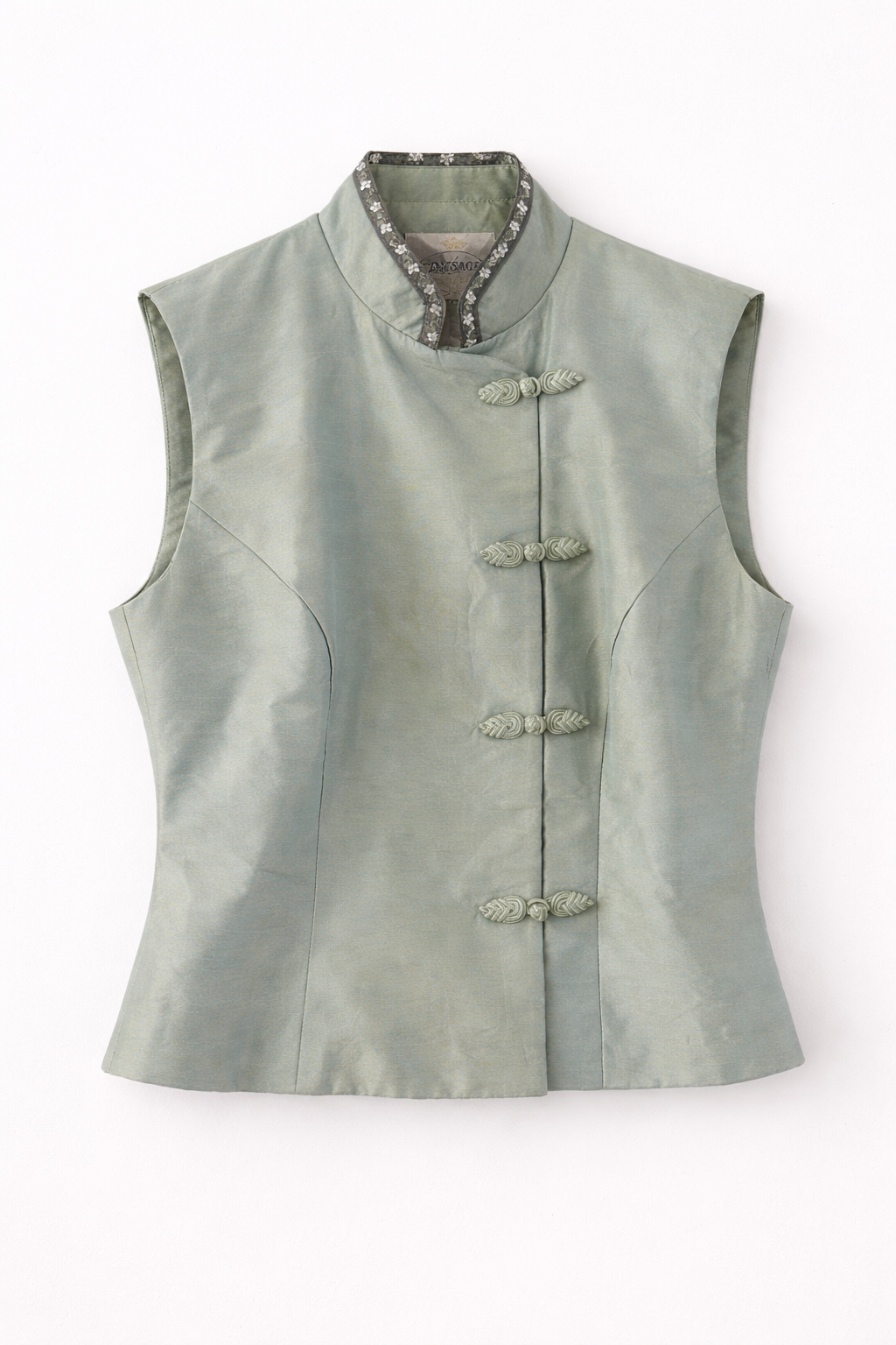 Raw Silk Vest