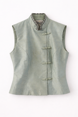 Raw Silk Vest