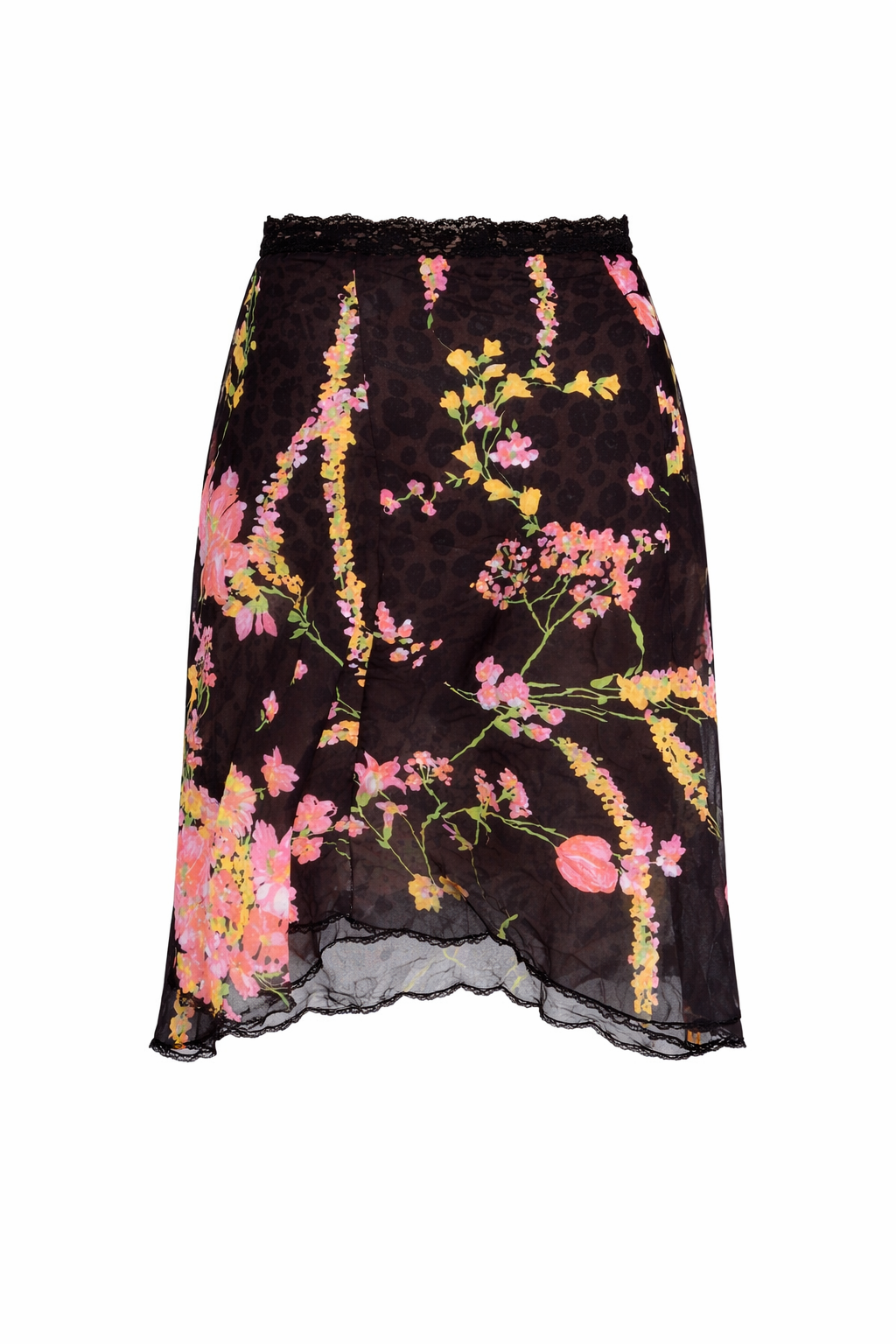 Floral Silk Skirt