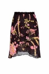Floral Silk Skirt